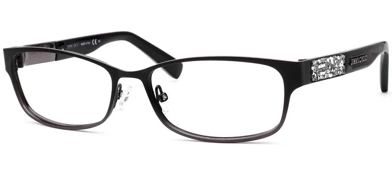 Jimmy Choo JC124 KI8 Eyeglasses Black 54mm Women