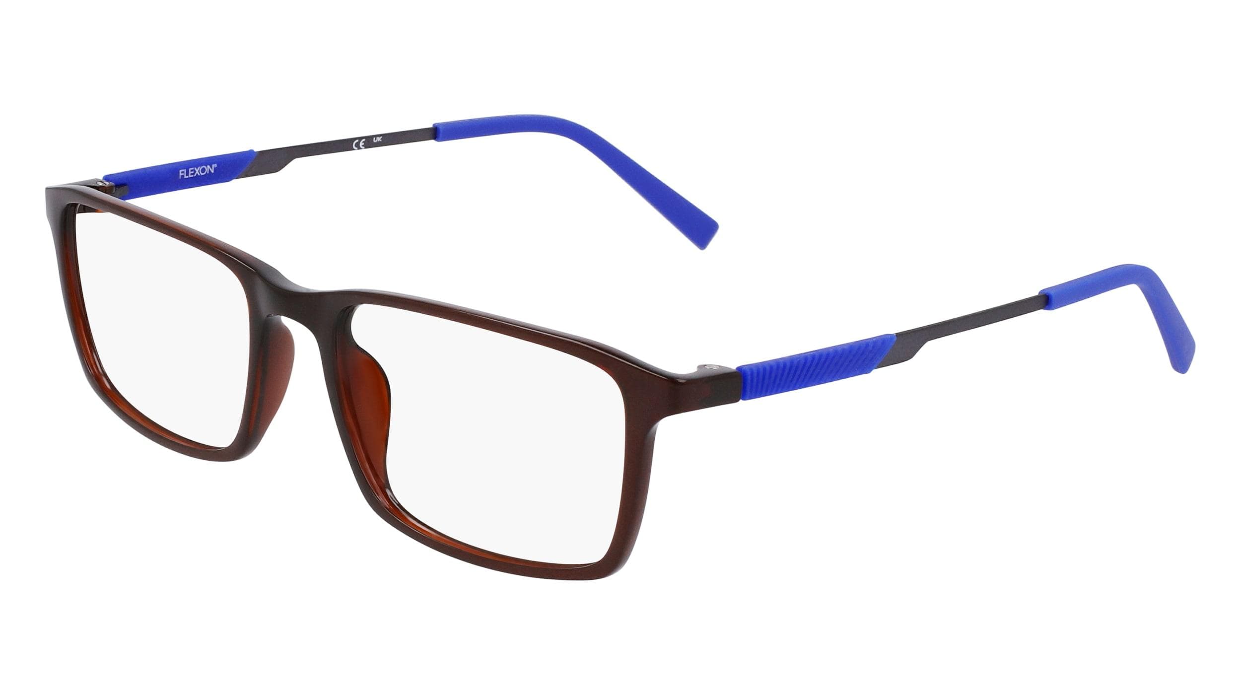 Flexon EP8021 210 Eyeglasses Shiny Crystal Brown 54mm Men