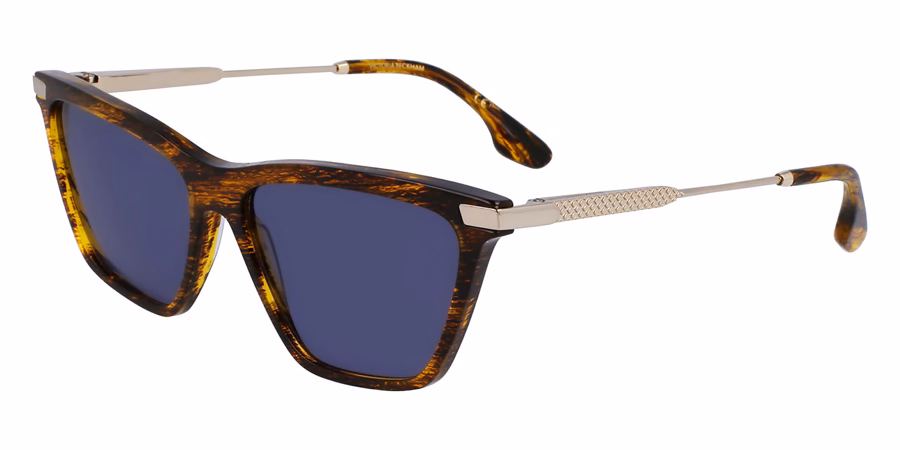 Victoria Beckham VB663S 736 Sunglasses Translucent Horn 57mm Women