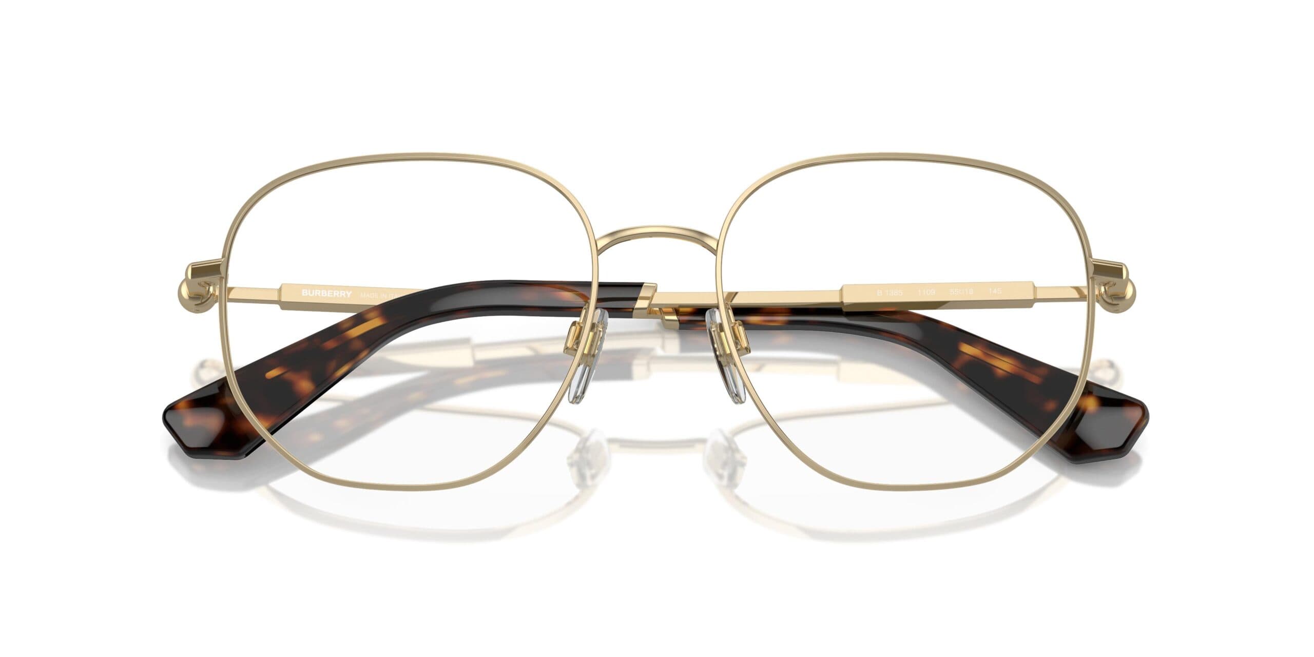 Burberry 0BE1388D 1109 Eyeglasses Light Gold 51mm Men 5