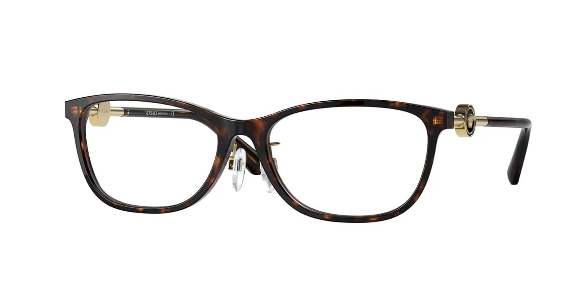 Versace 0VE3297D 108 Eyeglasses Havana 55mm Women
