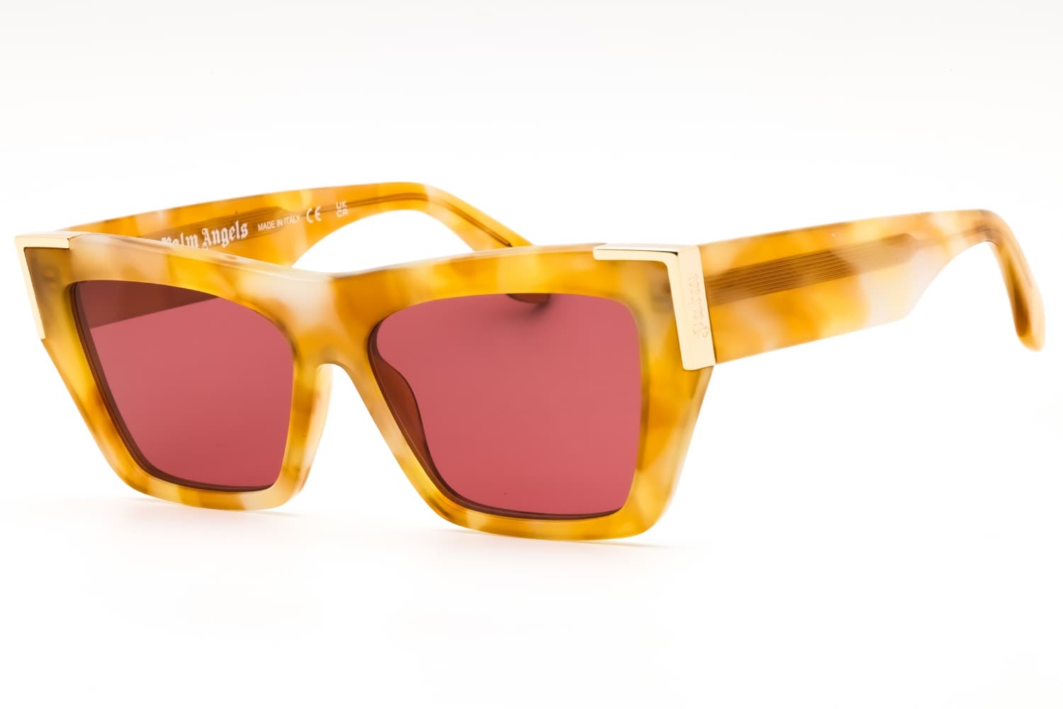 Palm Angels HOLLYWOOD Sunglasses Light Havana 55mm Women