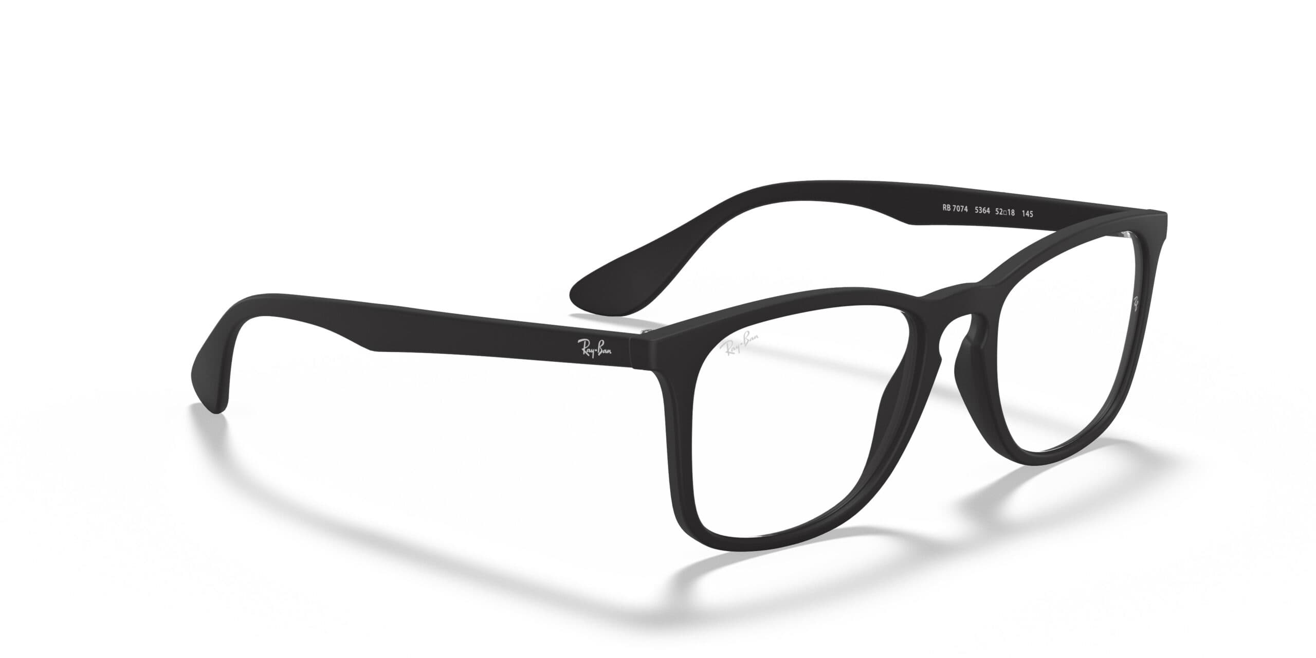 Ray-Ban RB7074 5364 Eyeglasses Black 52mm Unisex 5