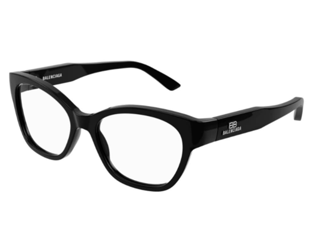 Balenciaga BB0214O 001 Eyeglasses Black 52mm Women