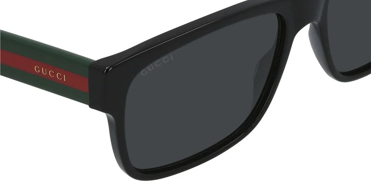 Gucci GG0340S 001 Sunglasses Black Multicolor 56mm Men 3