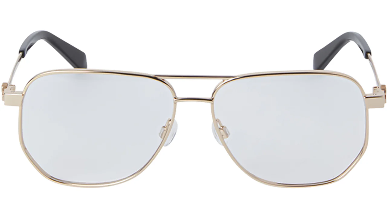 Off White STYLE 8A Eyeglasses Gold Metal 59mm Men 2