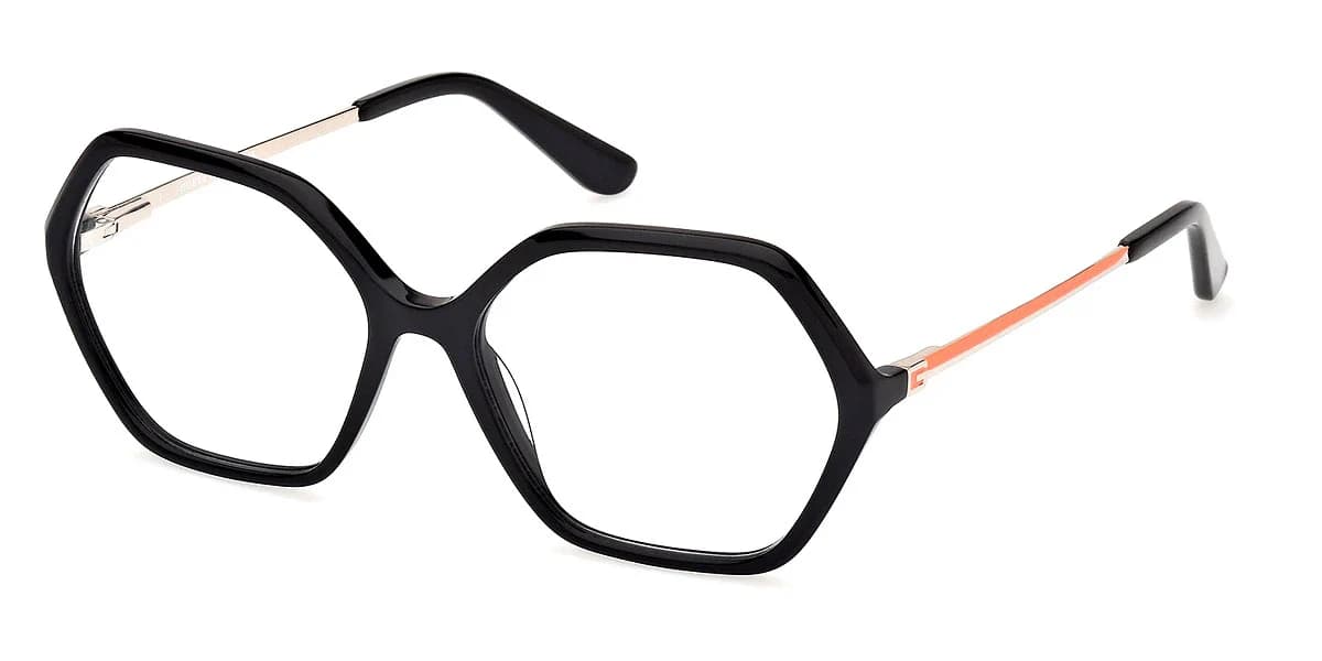 Guess GU50149 001 Eyeglasses Shiny Black 54mm Women