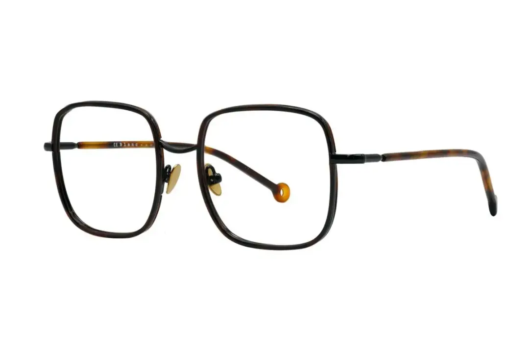 Nathalie Blanc Sabra C443 Eyeglasses Black Tortoise 48mm Women