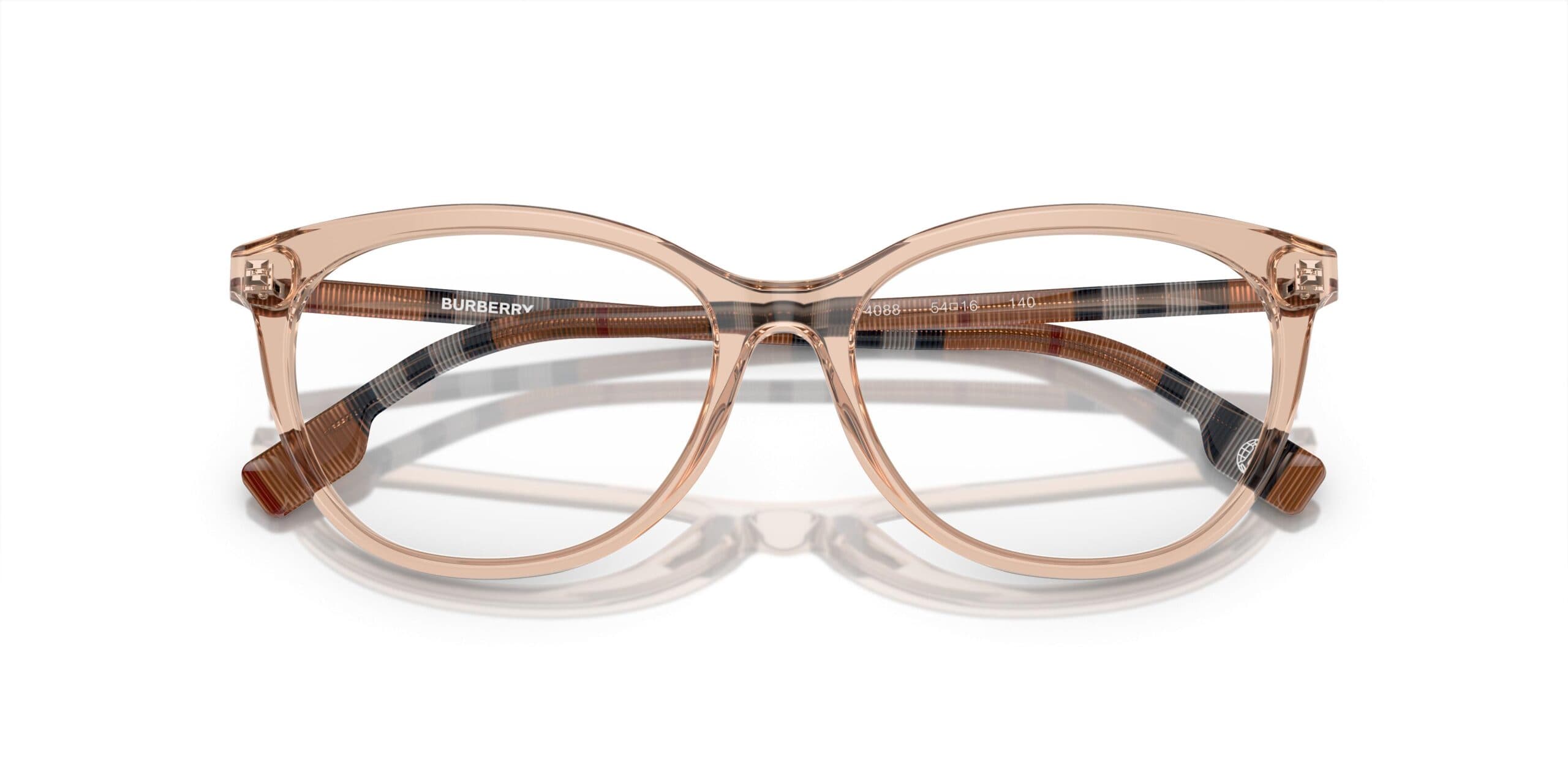 Burberry 0BE2389 4088 Eyeglasses Transparent Peach 52mm Women 5