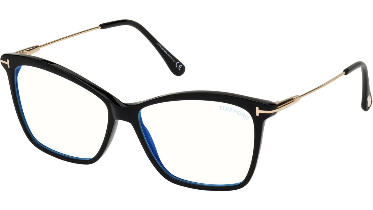 Tom Ford FT5687B 001 Eyeglasses Black 56mm Women