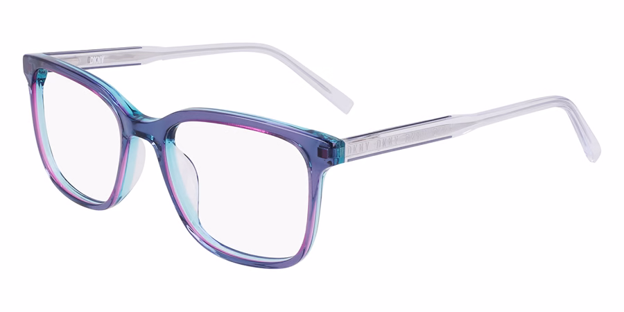 DKNY DK5065N 400 Eyeglasses Crystal Blue Laminate 52mm Women