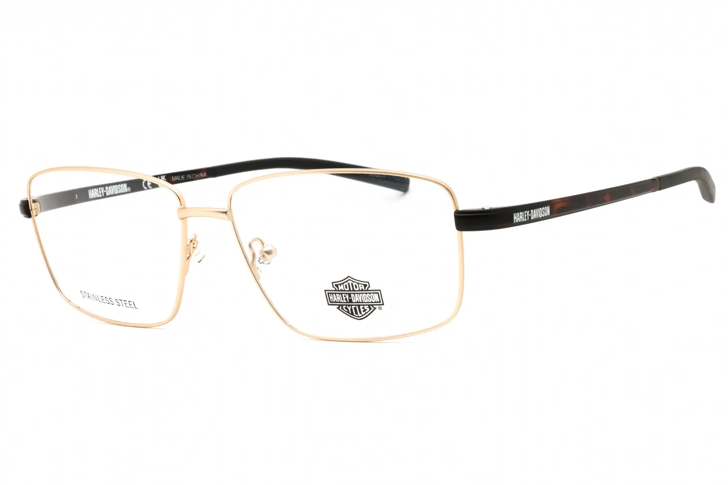 Harley Davidson HD00016 032 Eyeglasses Pale Gold 61mm Men