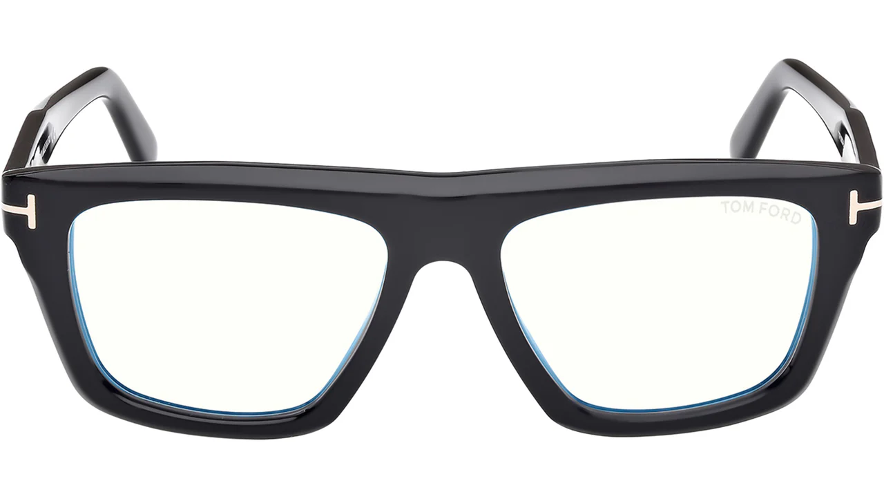 Tom Ford FT6059B 001 Eyeglasses Shiny Black 54mm Men 2
