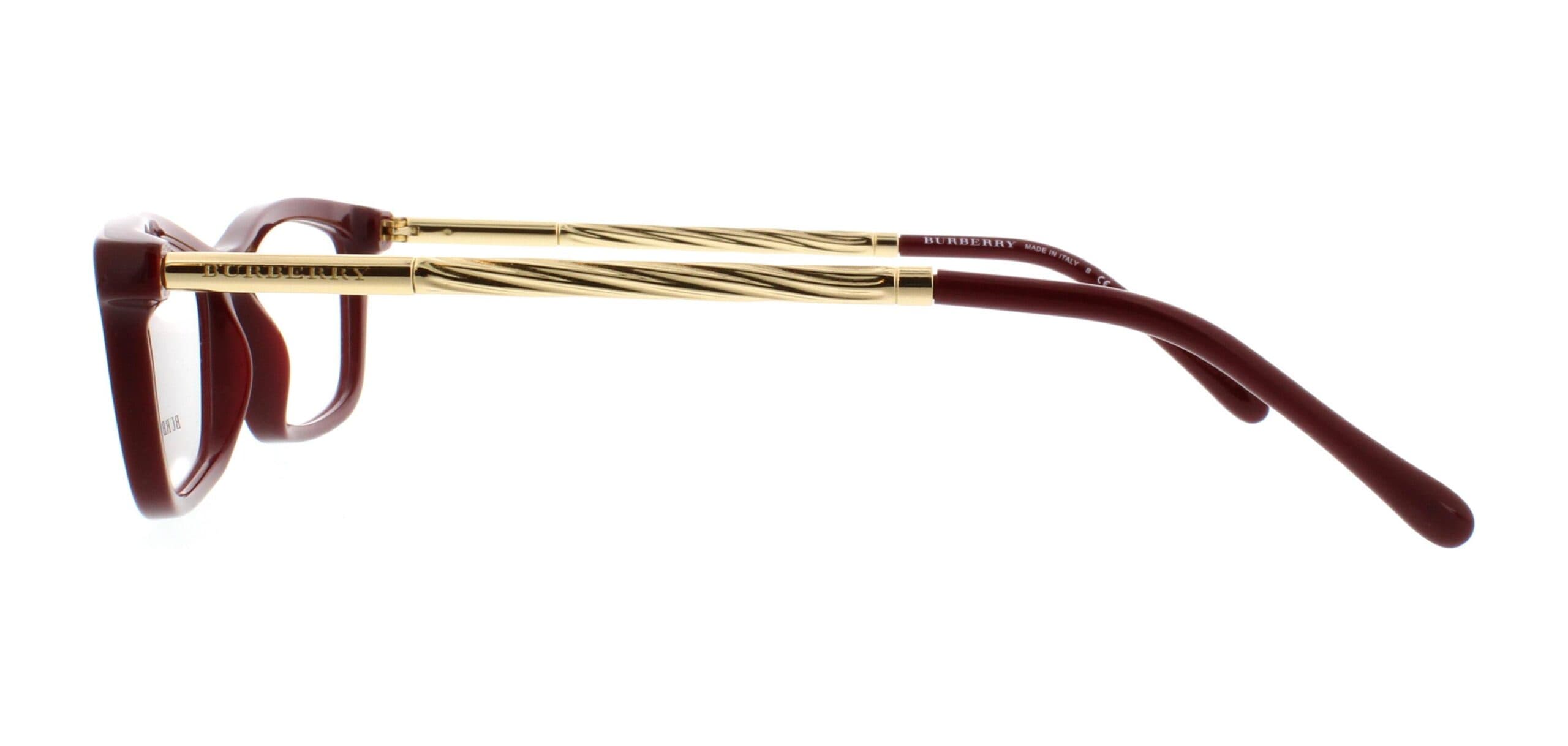 Burberry B 2190 3403 Eyeglasses Burgundy 54mm Women 2
