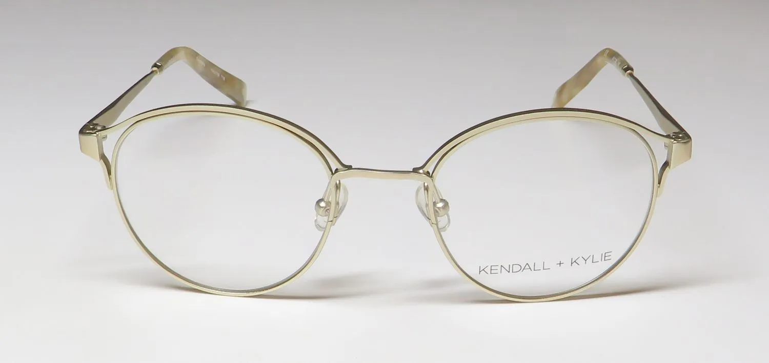 Kendall + Kylie Kko139 Samara 718 Eyeglasses Light Gold 49mm 3