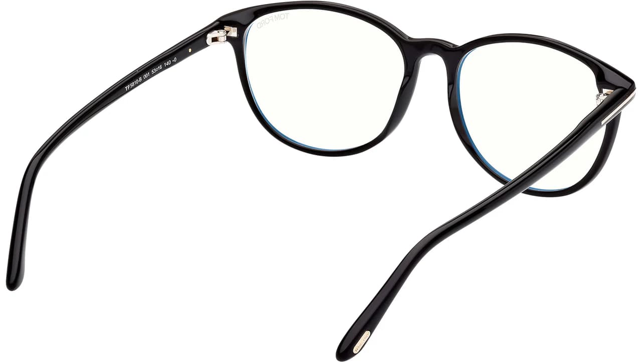 Tom Ford FT5810B 001 Eyeglasses Shiny Black 53mm Women 5