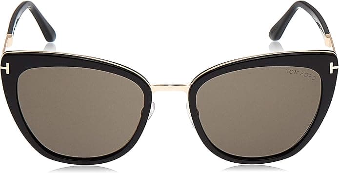 Tom Ford FT0717 01A Sunglasses Shiny Black Rose Gold 57mm Women 2