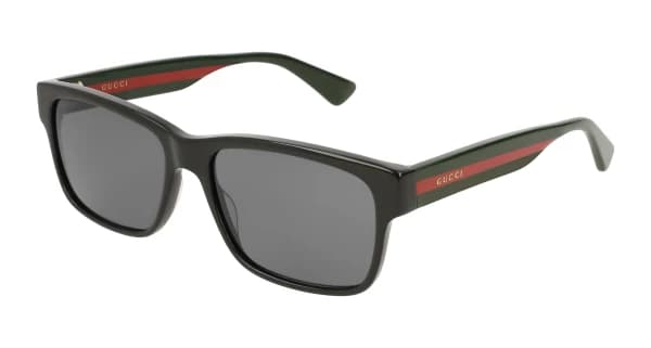 Gucci GG0340S 001 Sunglasses Black Multicolor 56mm Men