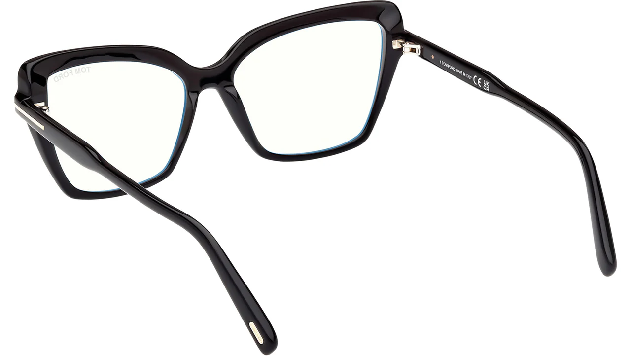 Tom Ford FT5948B 001 Eyeglasses Shiny Black 55mm Women 3