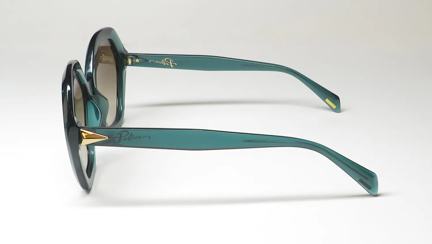 Police Spld29 0874 Sunglasses Green Petroleum 57mm 4