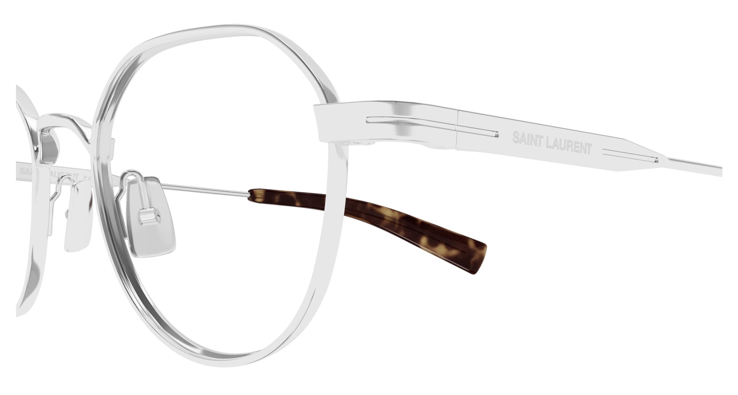 Saint Laurent SL730 002 Eyeglasses Silver 47mm Unisex 3
