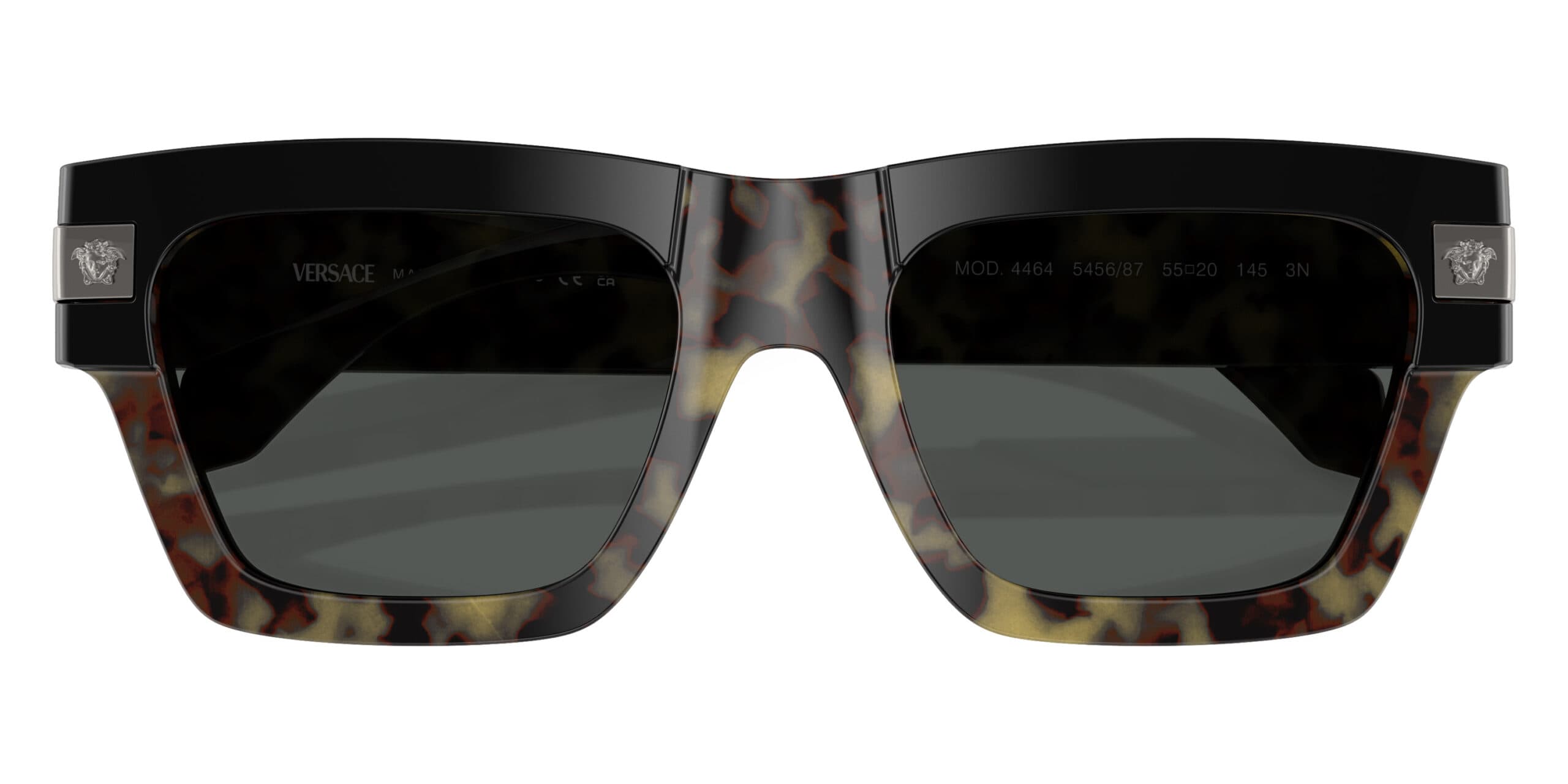 Versace MOD.4464 545687 Sunglasses Black Tortoise 55mm Men 5