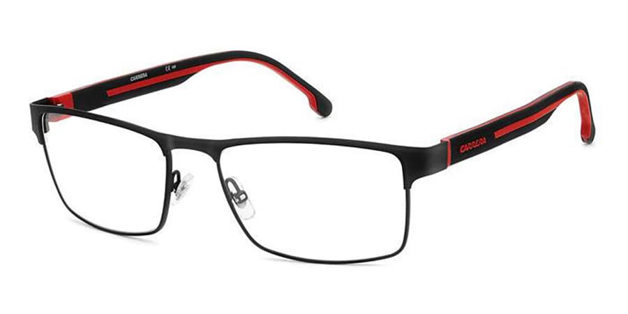 Carrera 8884 0BLX Eyeglasses Black Red 56mm Men