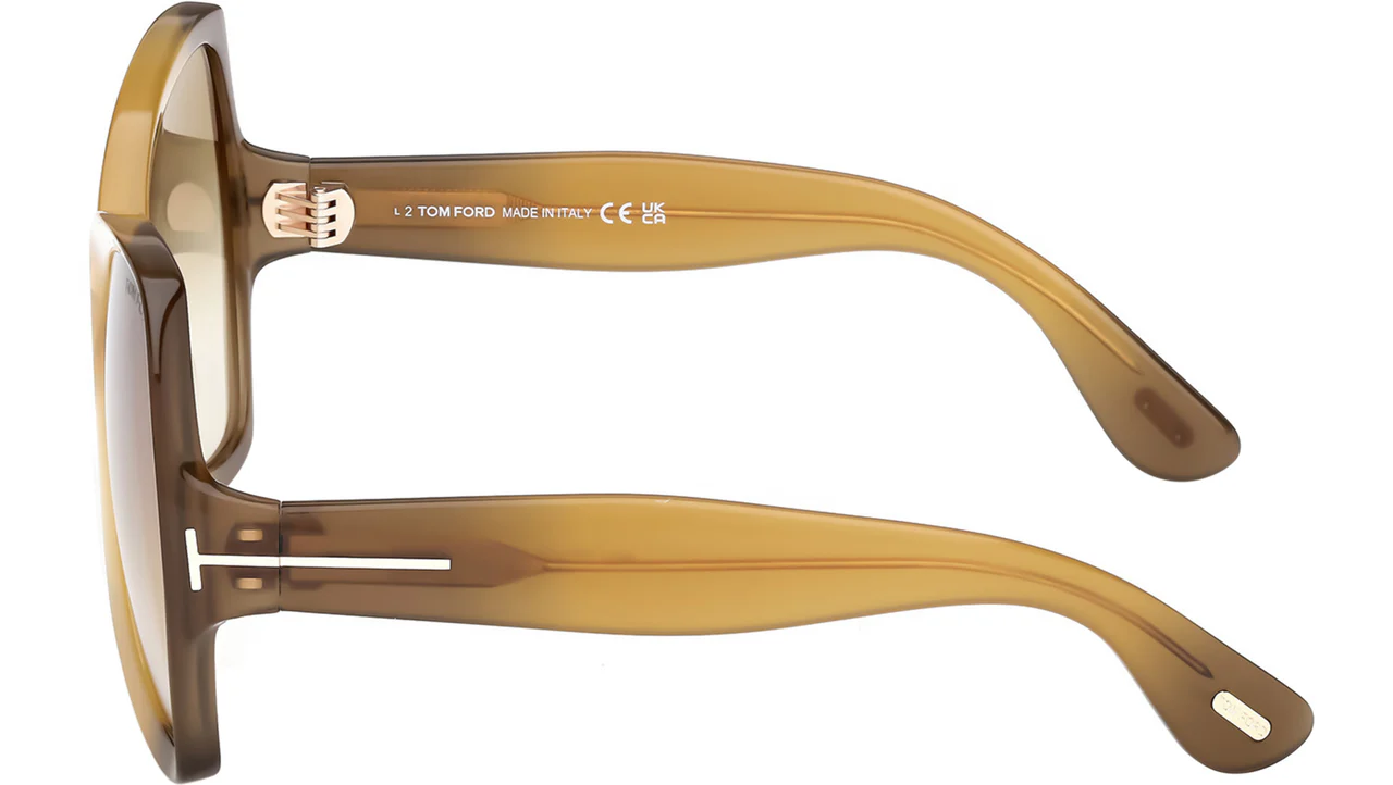 Tom Ford FT1222 41F Sunglasses Yellow 60mm Women 4