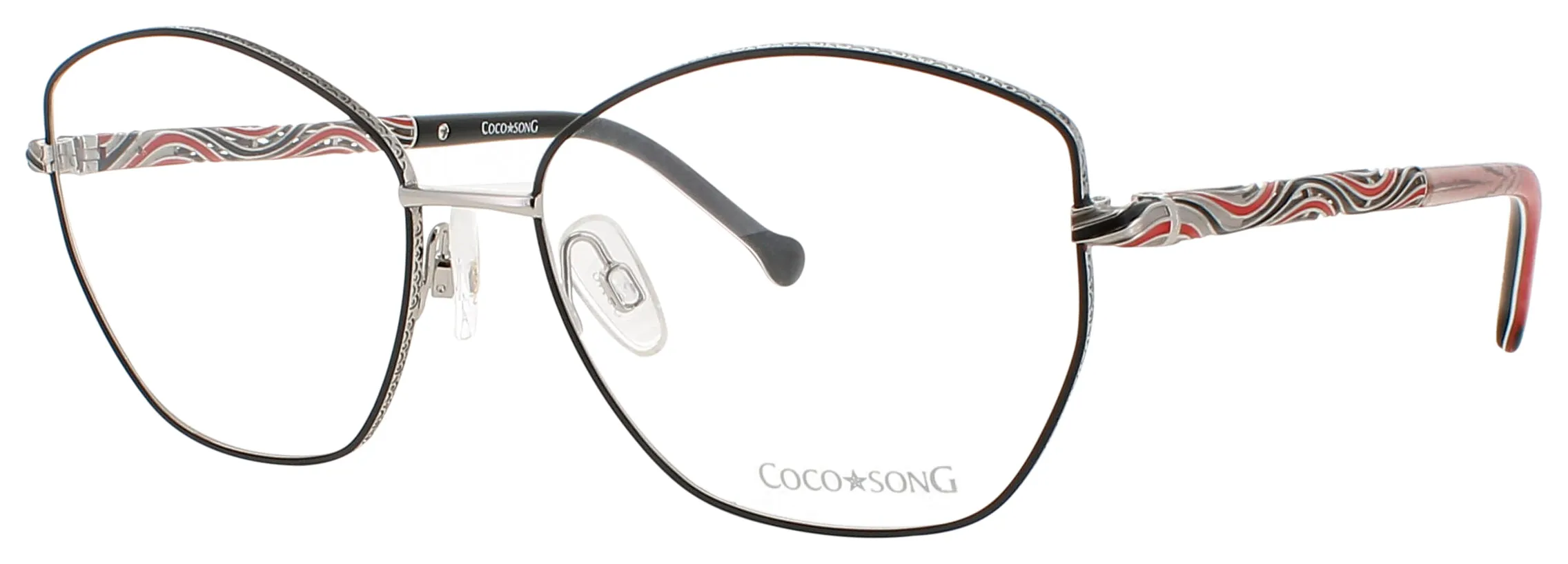 Coco Song SURFING DOLPHIN C03 Eyeglasses Black 55mm Women
