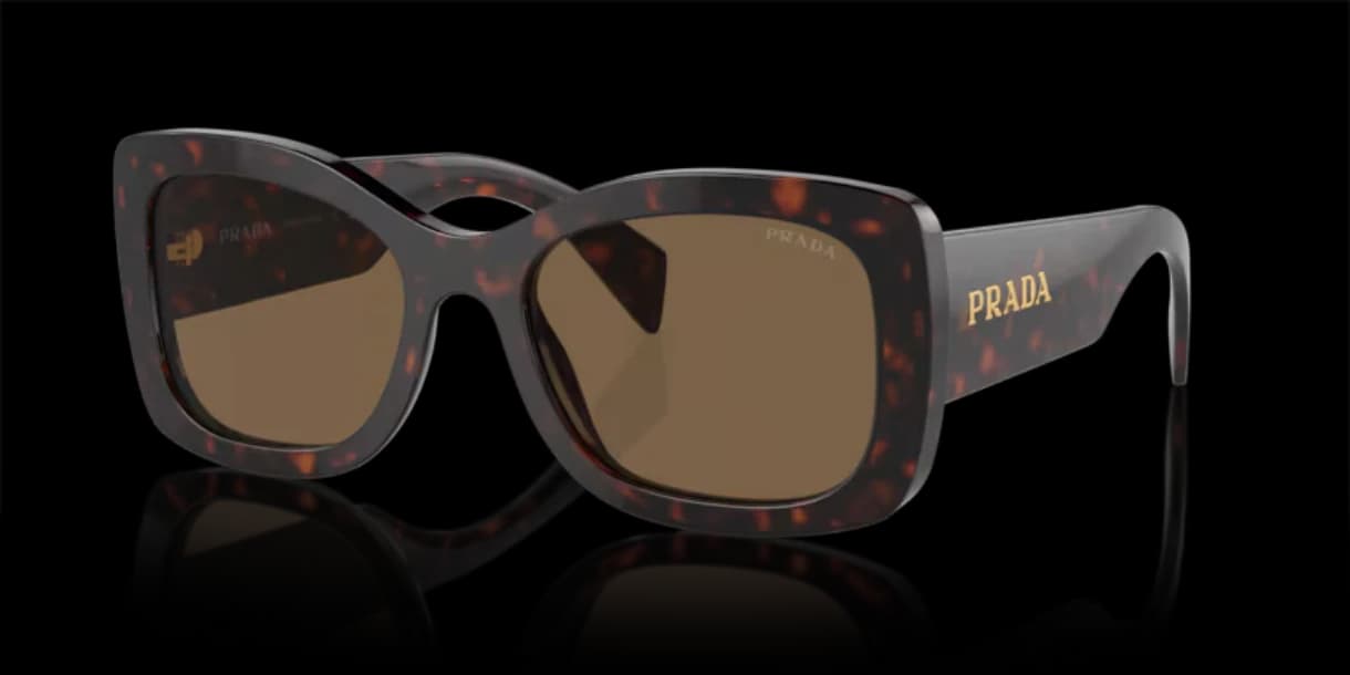 Prada 0PR A08S 16N5Y1 Sunglasses Briar Tortoise 56mm Women