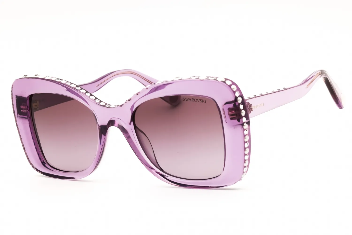 Swarovski 0SK6062U 10968H Sunglasses Transparent Amethyst 51mm Women