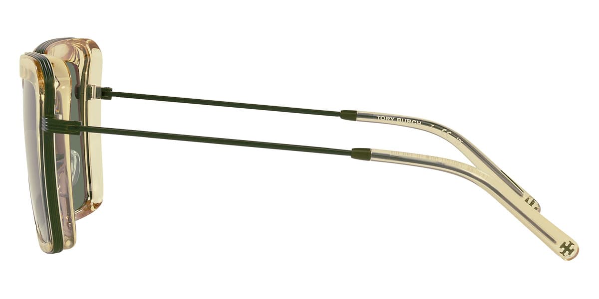 Tory Burch TY6099 33676H Sunglasses Transparent Yellow 53mm Women 3