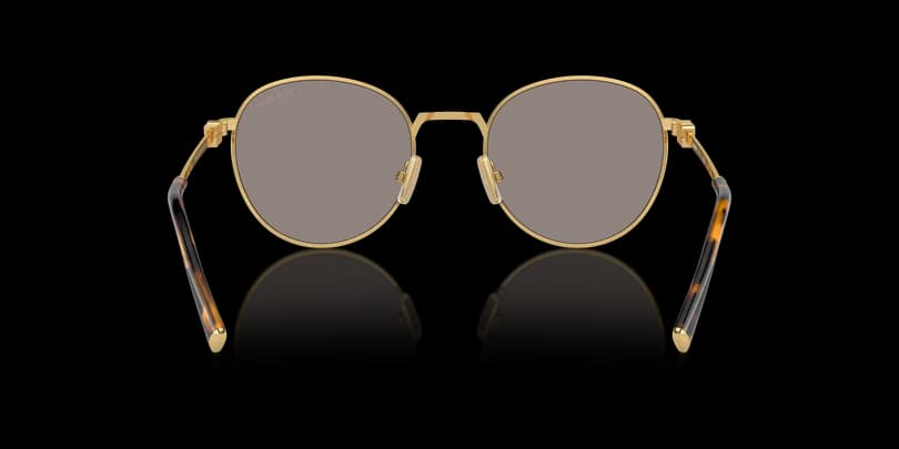 Miu Miu MU 55ZS 5AK07F Sunglasses Gold 50mm Women 4