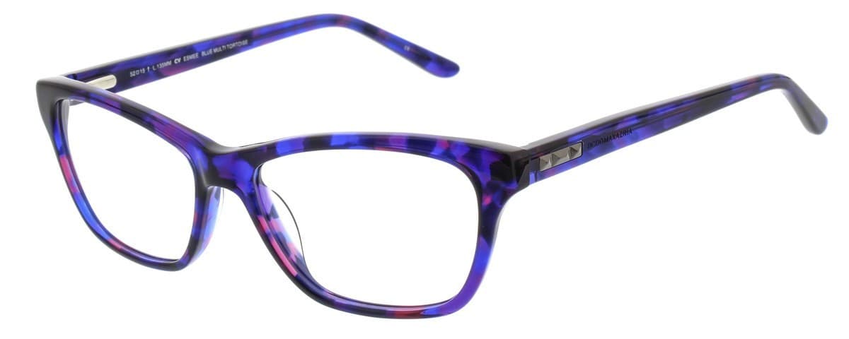 BCBGMAXAZRIA Esmee 199 Eyeglasses Blue Multi Tortoise 54mm Women