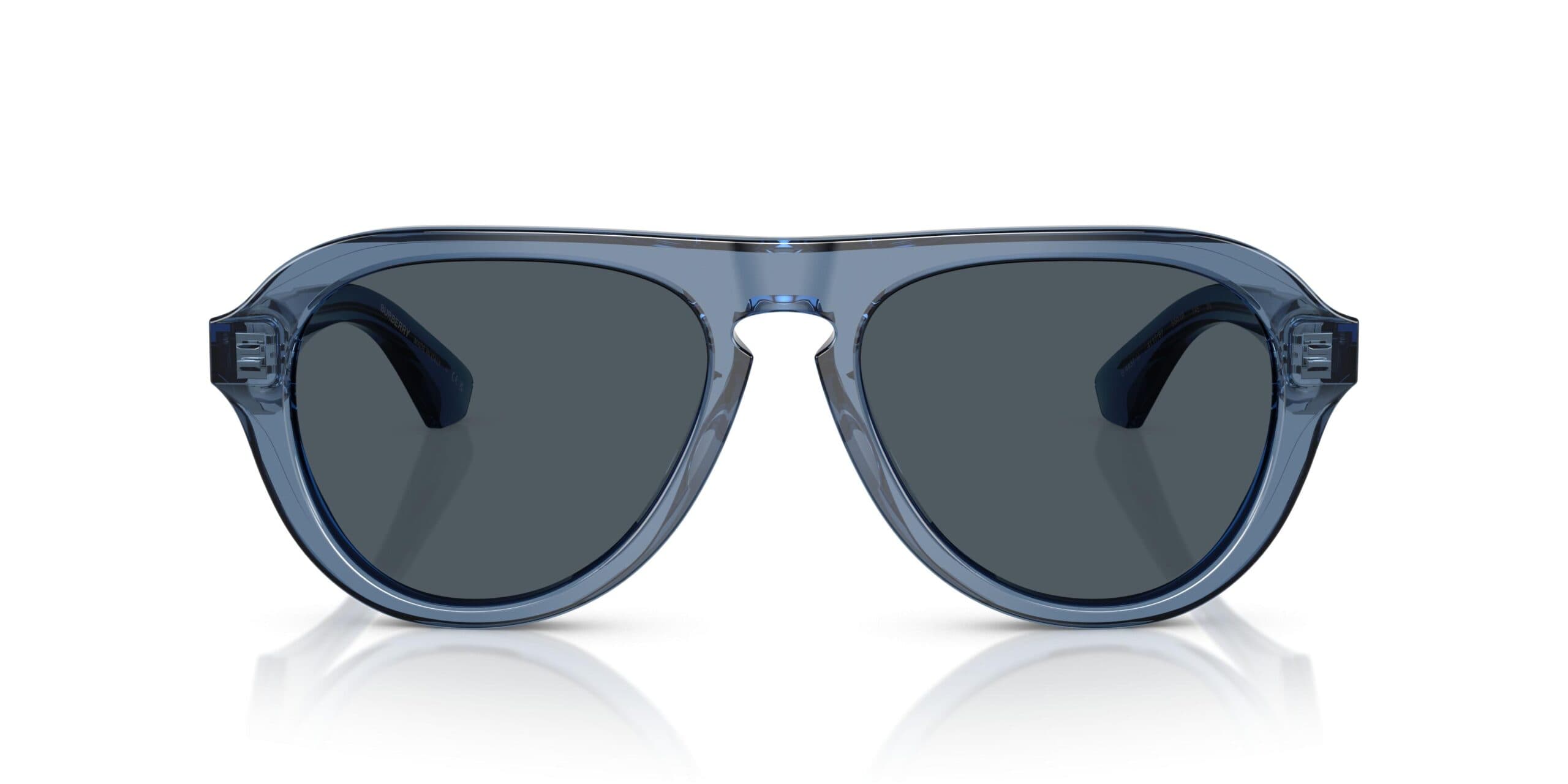 Burberry 0BE4437U 411787 Sunglasses Transparent Blue 55mm Men 4
