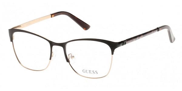 Guess GU2498 005 Eyeglasses Black Gold 53mm Women