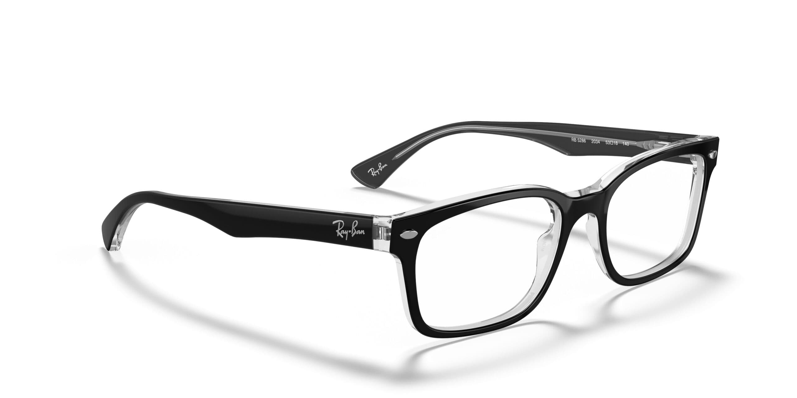 Ray-Ban RB5286 2034 Eyeglasses Black 51mm Unisex 5