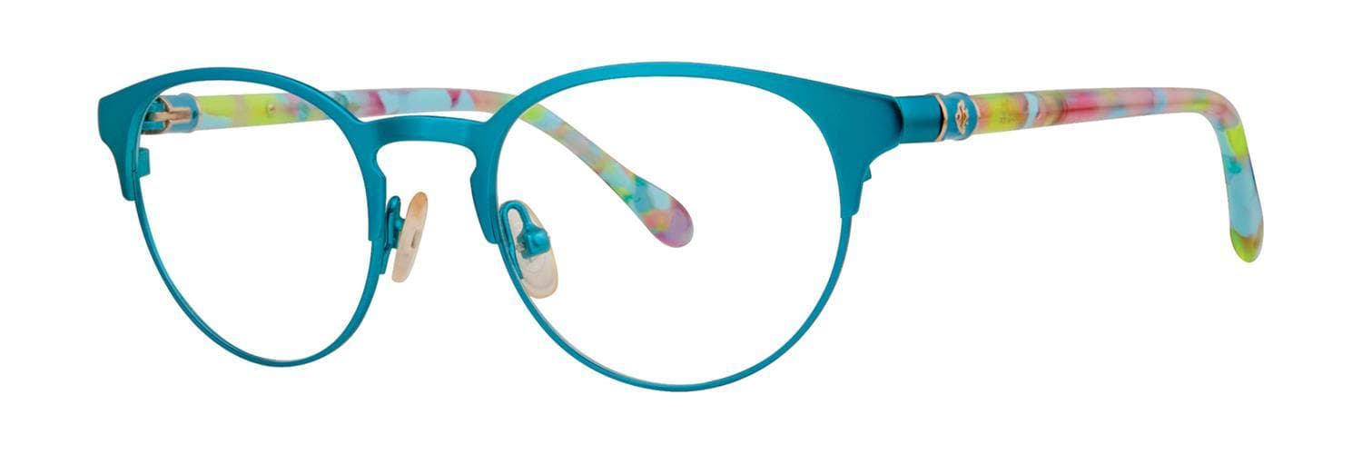 Lilly Pulitzer Hani Eyeglasses Aqua 45mm Women
