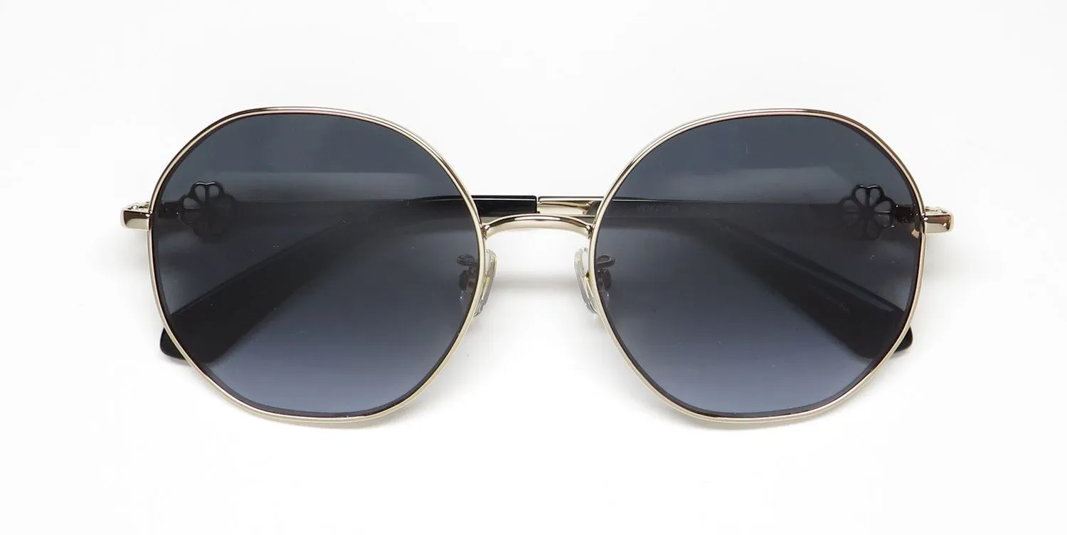 Kate Spade Venus/F/S rhl9o Sunglasses Gold Black 56mm 2