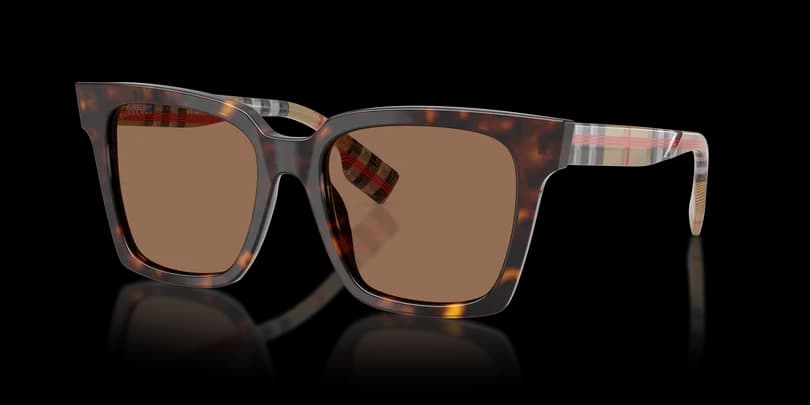 Burberry 0BE4335 390373 Sunglasses Dark Havana 53mm Women