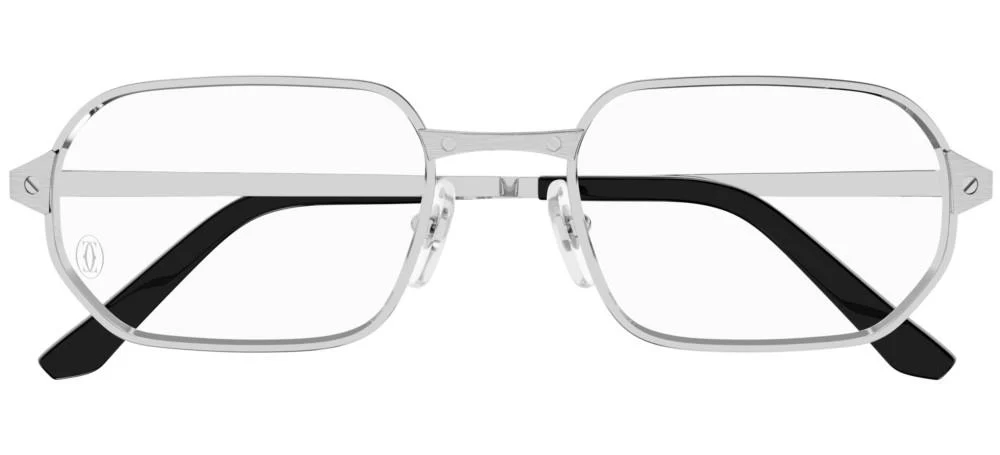 Cartier CT0442O 002 Eyeglasses Silver 53mm Men 2