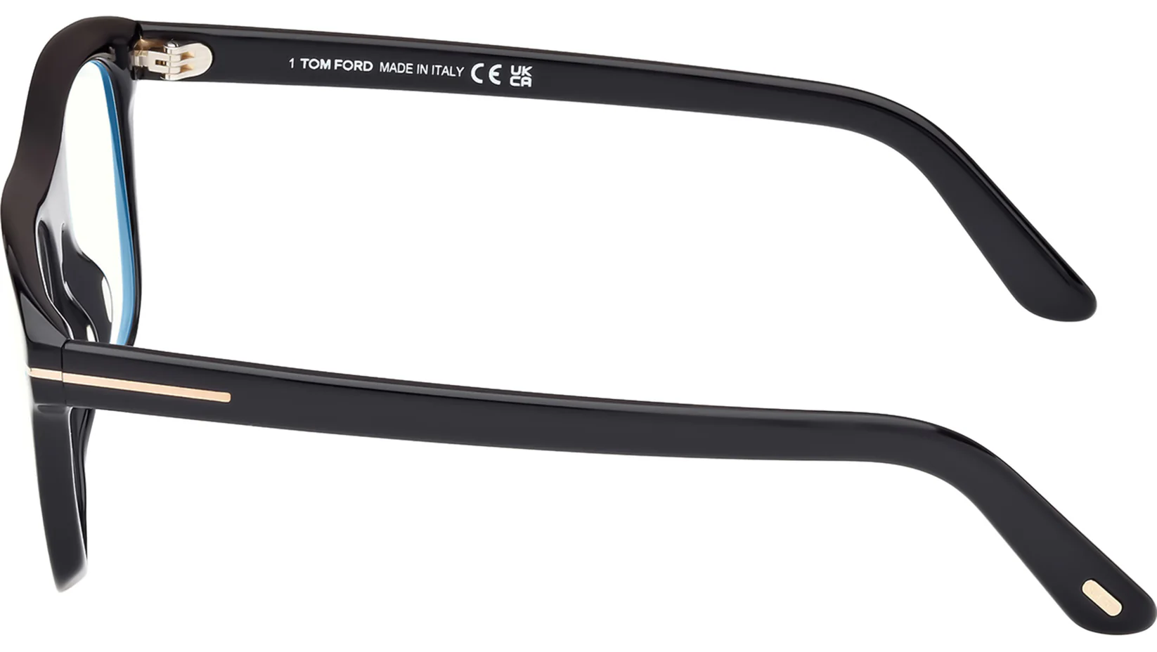 Tom Ford FT5939B 001 Eyeglasses Shiny Black 52mm Men 4