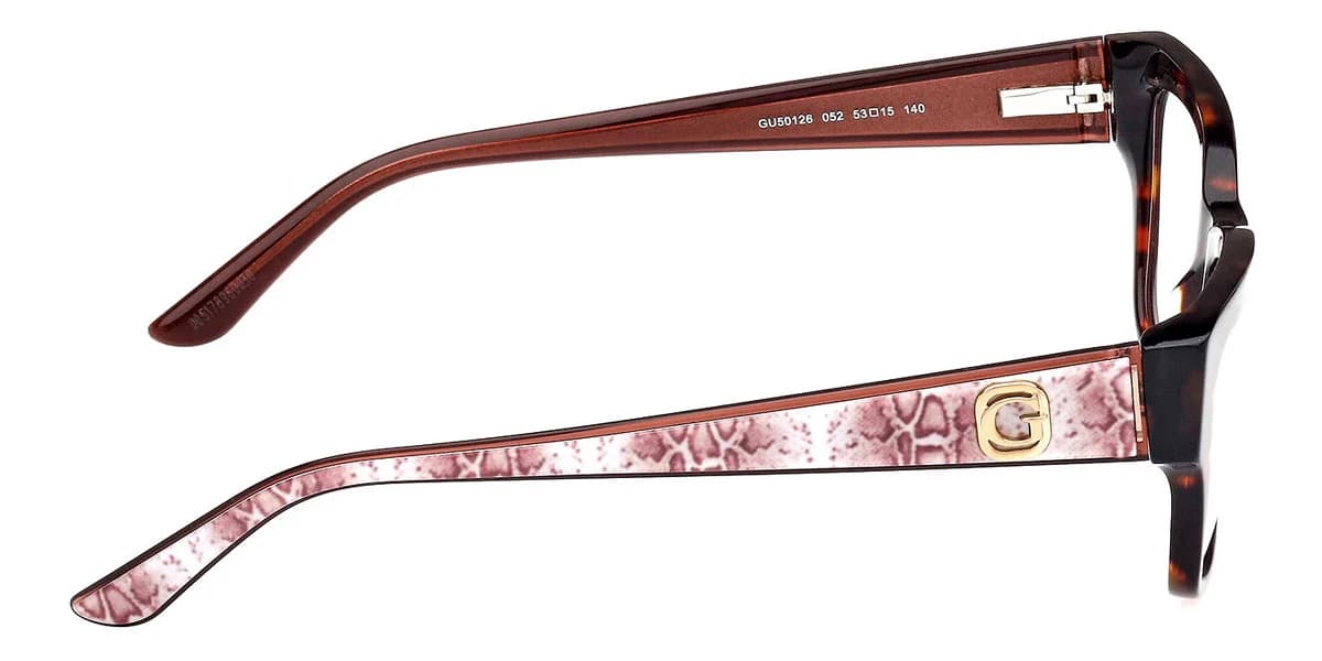 Guess GU50126 052 Eyeglasses Dark Havana 53mm Women 5
