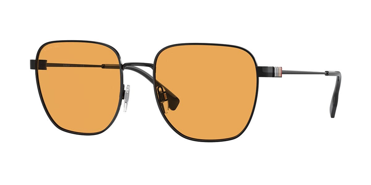 Burberry Drew B3142 1001/7 Sunglasses Black 145mm Men