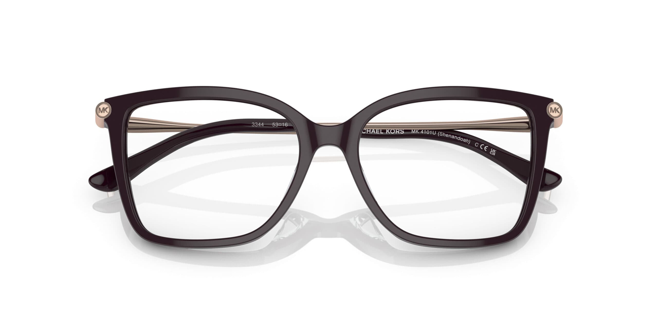 Michael Kors MK4101U Shenandoah 3344 Eyeglasses Brown 53mm Women 5