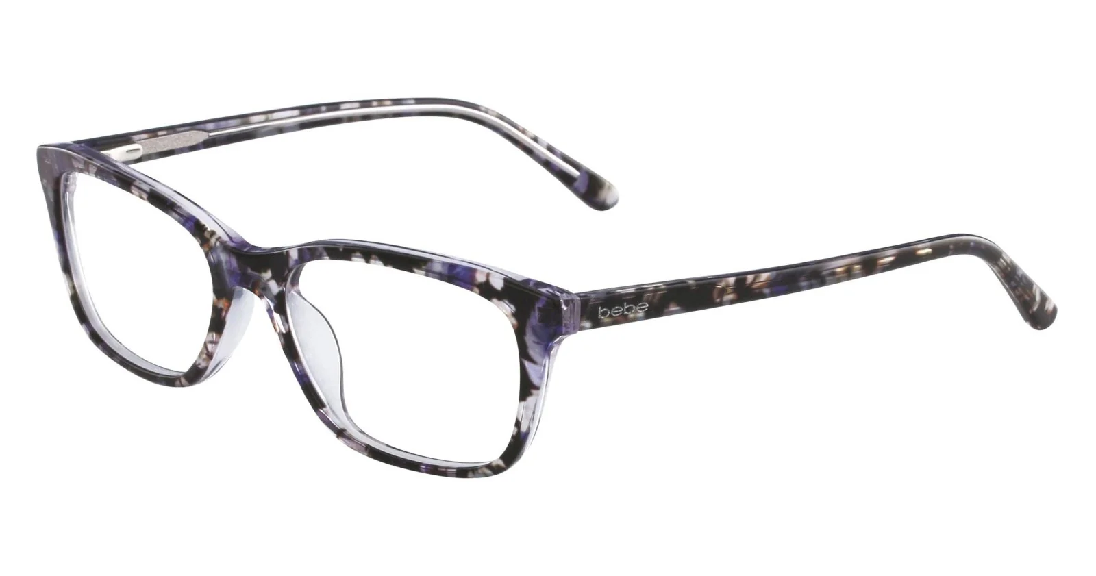 Bebe BB5145 500 Eyeglasses Plum Floral 53mm Women
