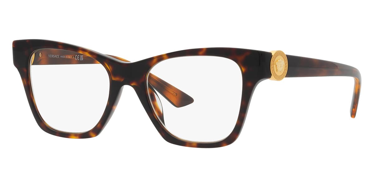 Versace VE3341U 108 Eyeglasses Brown 50mm Women