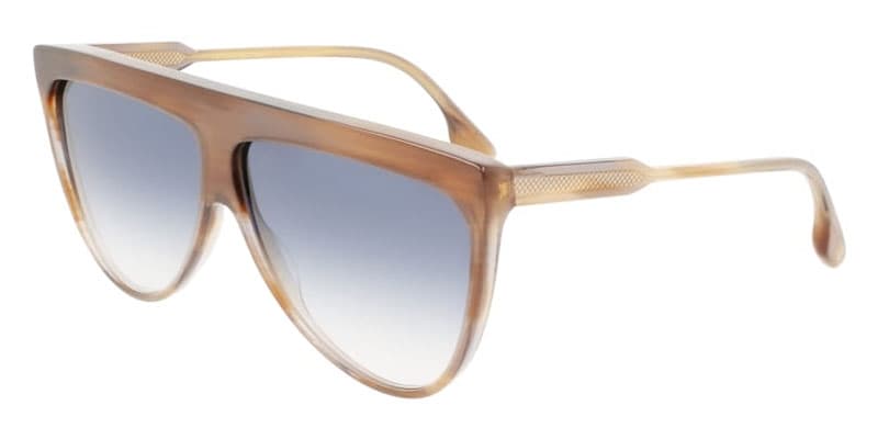 Victoria Beckham VB619S 773 Sunglasses Honey Brown Horn 65mm Women