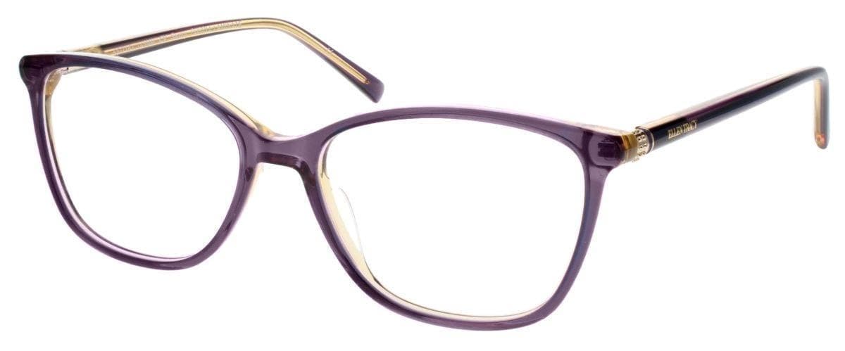 Ellen Tracy Santry Eyeglasses Purple Laminate 55mm Women