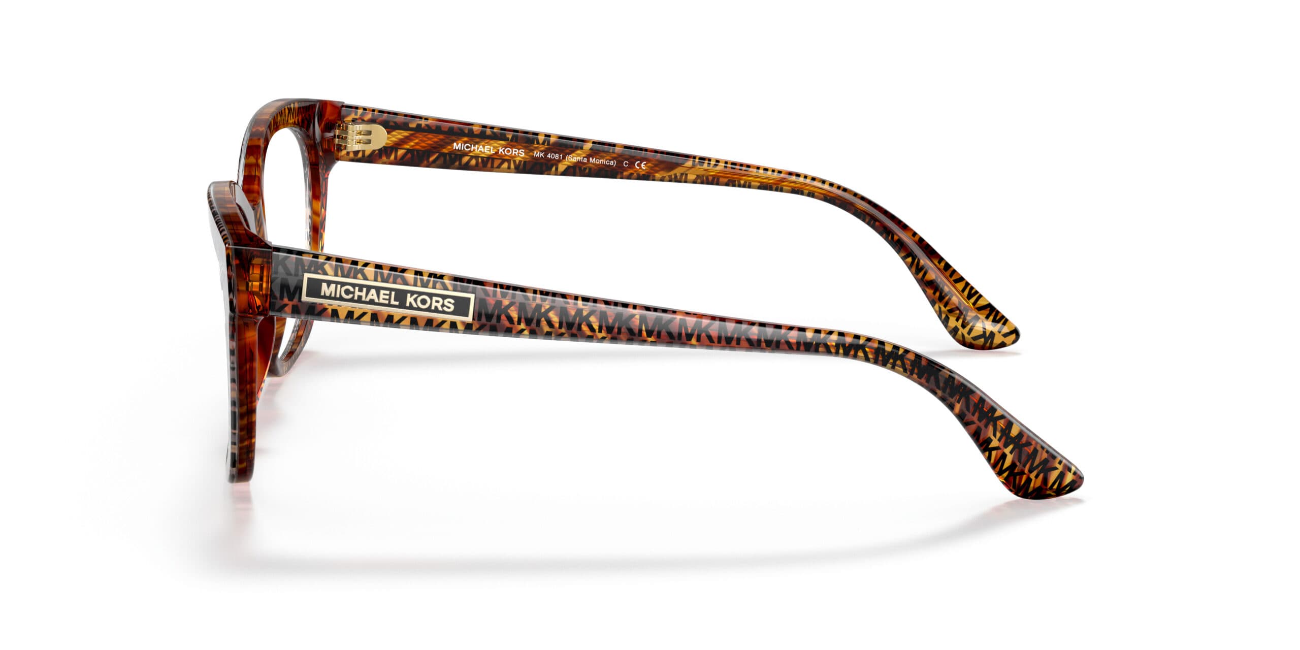 Michael Kors MK4081F Santa Monica 3667 Eyeglasses Logo Print Tortoise 53mm Women 3